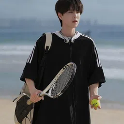 HERE&NOW Men Striped Round Neck Cotton Oversized T-shirt image 5