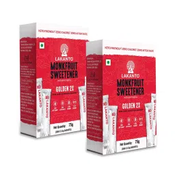 Lakanto Golden Japanese Monkfruit Sweetener 60 Sticks(2.5 gm each)|keto & Diabetic Friendly| Sugar Free, Zero Calories & Carbs, Natural sweetener|Brown sugar replacement|tastes like sugar-image-3