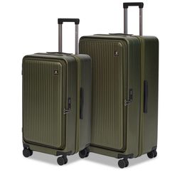 SWISS MILITARY Jade Hard Set Of 2 TexturedHard Sided Large & Cabin Trolley Bags-picture-19