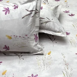 Pure Decor Ruby White Printed Pure Cotton 180 TC Double King Bedsheet Set 1.82 m x 1.93 m image 3