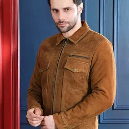 Devoted Men Suede Leather Jacket image 3