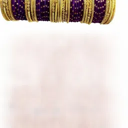 Instyle Forever Purple Glass Artificial Stones & Beads Bangle-picture-10