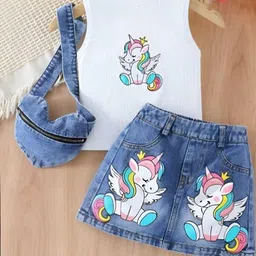 ELPIXIE FASHION Girls White Clothing Set-image-6