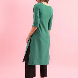 KALINI Selection Of 2 Striped Round Neck Straight Kurta image 4