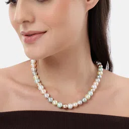 ORANGENYSHA Gold-Plated Pearls Beaded Minimal Necklace-picture-28