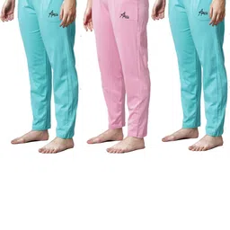 Pack of 3 Women Cotton Regular Fit Pyjama with Side Pockets-image-43