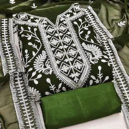 DIVASTRI Women Embroidered Unstitched Dress Material-picture-29