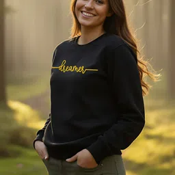 Moda Rapido Women Typography Printed Pullover Sweatshirt image 4