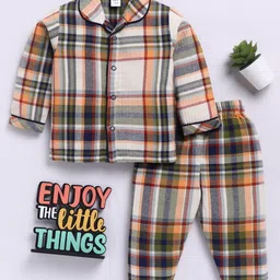 Clt.s Unisex Kids Checked Night suit-picture-26