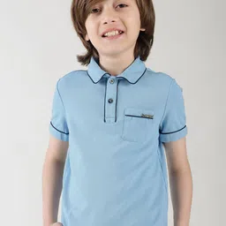 One Friday Boys Polo Collar Pockets T-shirt-image-51