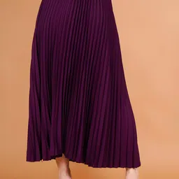 Zionity Accordion Pleated Maxi Skirt image 2