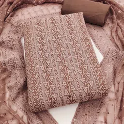 KALINI Embroidered Unstitched Dress Material image 2