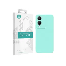 SPRIG Solid Printed Vivo Y17S Back Case Mobile Accessories image 1