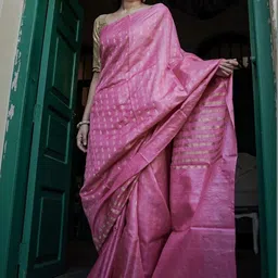 CaniBani Woven Design Zari Silk Blend Banarasi Saree-picture-41