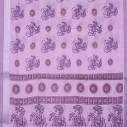 The Chennai Silks Floral Printed Zari Saree image 4