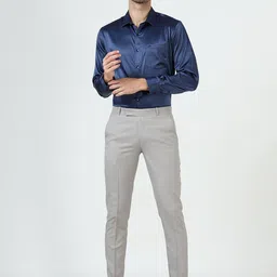 McHenry Men Relaxed Regular Fit Mid-Rise Formal Trousers image 5