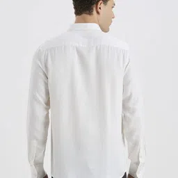 ROCKING SWAMY Men Textured Cotton Casual Shirt image 4