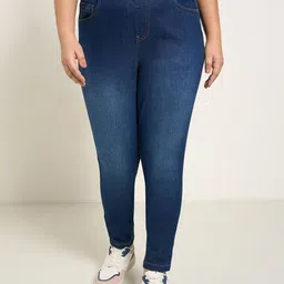 Honey Curvytude by Pantaloons Women Skinny Fit High-Rise Light Fade Jeans-image-37