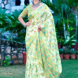Moda Rapido Floral Block Print Saree-picture-33
