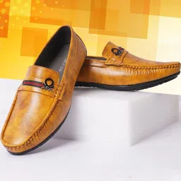 FUNNY FIRE Men Synthetic Leather Loafers-picture-29