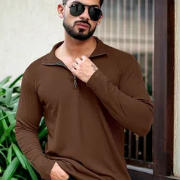 KAJARU Men Polo Collar Pockets T-shirt-image-57