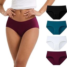Diving Deep Women Pack of 4 Cotton Hipster Briefs-picture-18