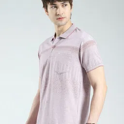 Monte Carlo Men Self Design Polo Collars T-shirt image 4