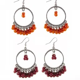 Creative Frogs Women Maroon Earrings-image-11