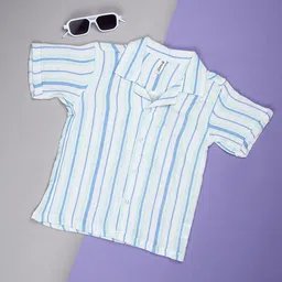 V-Mart Boys Striped Casual Shirt-image-6