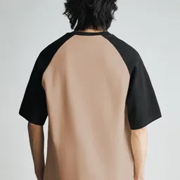Genzy Men Drop-Shoulder Sleeves Raw Edge T-shirt image 4