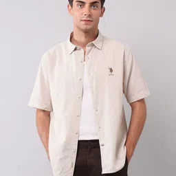 U.S. Polo Assn. Denim Co. Men Vertical Striped Pure Cotton Shirt-picture-31