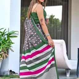 BEYOND ETHNIC Ethnic Motifs Pure Cotton Saree image 4