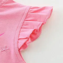 LULU & SKY Girls Graphic Printed Pure Cotton Midi Nightdress image 3