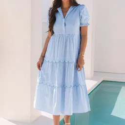 Errabelly Fit & Flare Midi Dress image 1