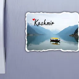 GIFTSHALA Grey & White Kashmir Printed Decorative Magnet image 3