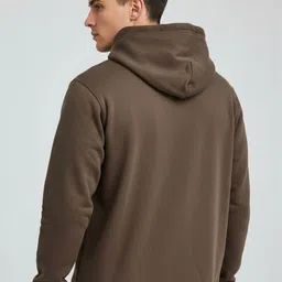 YONGE Men Printed Hooded Sweatshirt image 5