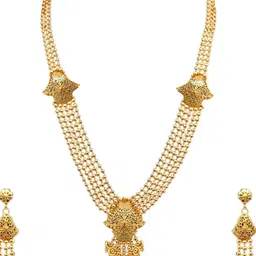 Sitashi Gold-Plated Alloy Necklace & Earrings-image-35