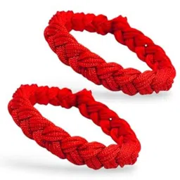 DN ENTERPRISES Unisex Set of 2 Thread Wraparound Bracelets image 2