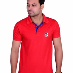 LA MILANO Men Polo Collar Applique Slim Fit T-shirt image 1