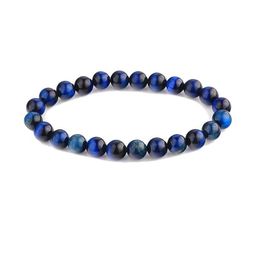 VIBESLE Blue Crystals Beaded Elasticated Bracelet-picture-32