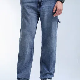 Flying Machine Men Loose Relaxed Fit Mid-Rise Light Fade Jeans-picture-38