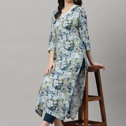 Anni Designer Women Floral Printed Regular Kurta with Trousers-picture-19
