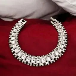 Lovemi Movements Men Silver-Plated Link Bracelet-picture-34
