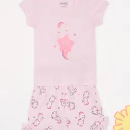 Pantaloons Baby Girls Printed Pure Cotton T-Shirt With Shorts-picture-22