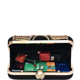 FOR THE BEAUTIFUL YOU Embroidered Box Clutch image 3