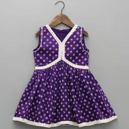 YK Girls Bandhani Printed Regular Kurti with Sharara image 2