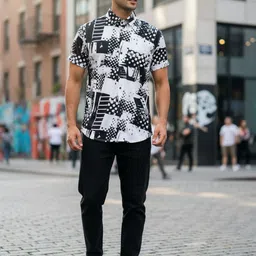 JENSI ENTERPRISE Men Classic Printed Casual Shirt image 5