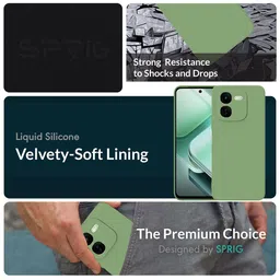 SPRIG Solid Printed Back Case Mobile Accessories image 2