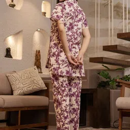 FEATHERS CLOSET Printed Pure Cotton Tunic & Trouser Co-Ord Set image 5