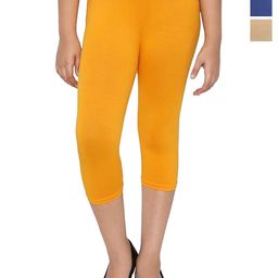 FRENCH KLEIDER Girls Pack of 3 Slim Fit Mid-Rise Capris-picture-49